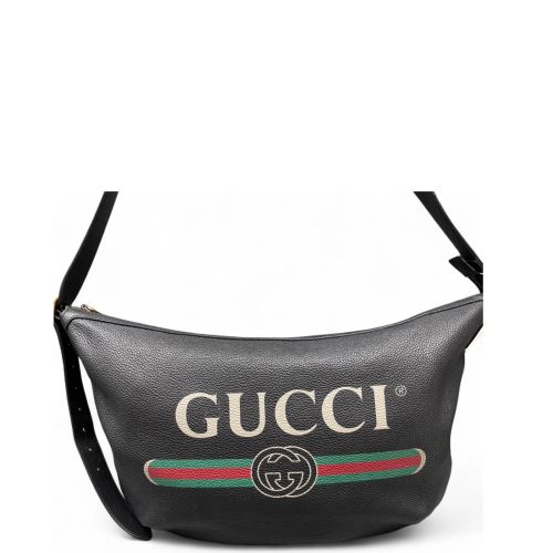 Gucci Crossbody Bag Grained Calfskin Black Gucci Crossbody Bag Grained Calfskin Black