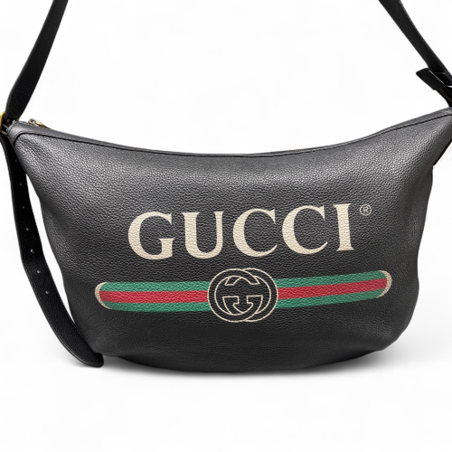 Gucci Crossbody Bag Grained Calfskin Black Gucci Crossbody Bag Grained Calfskin Black