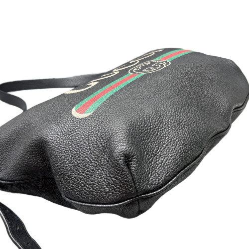 Gucci Crossbody Bag Grained Calfskin Black Gucci Crossbody Bag Grained Calfskin Black