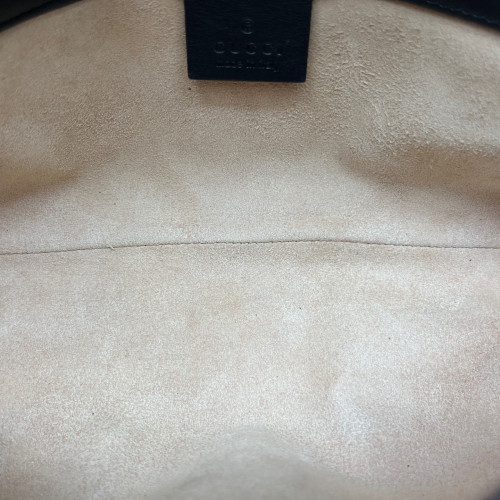 Gucci Studded Small GG Marmont Calfskin Black