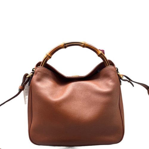 Gucci Bamboo Tote Bag Calfskin Brown Gucci Bamboo Tote Bag Calfskin Brown