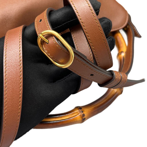 Gucci Bamboo Tote Bag Calfskin Brown Gucci Bamboo Tote Bag Calfskin Brown