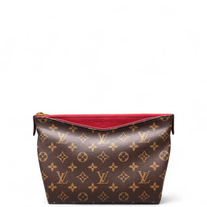 Louis Vuitton Clutch Monogram Brown Red Louis Vuitton Clutch Monogram Brown Red