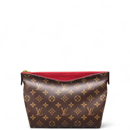 Louis Vuitton Clutch Monogram Brown Red