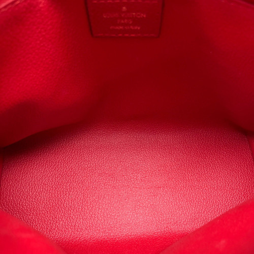 Louis Vuitton Clutch Monogram Brown Red