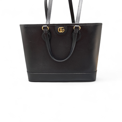 Gucci Two-Way Bag Grained Calfskin Black