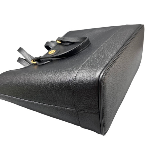 Gucci Two-Way Bag Grained Calfskin Black