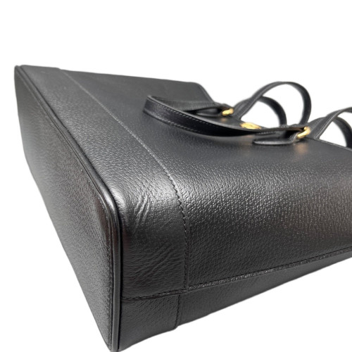 Gucci Two-Way Bag Grained Calfskin Black
