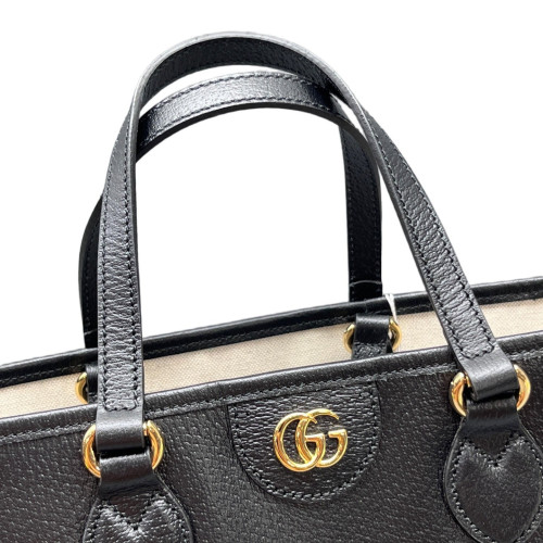 Gucci Two-Way Bag Grained Calfskin Black