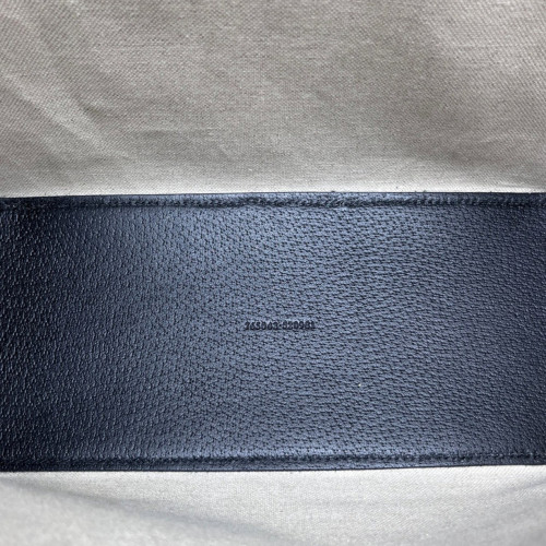 Gucci Two-Way Bag Grained Calfskin Black