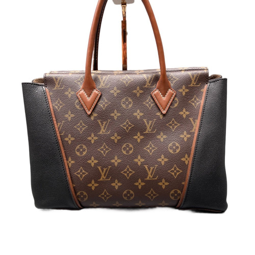 Louis Vuitton Tote Bag Monogram Brown Black