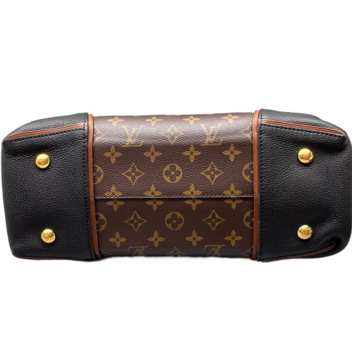 Louis Vuitton Tote Bag Monogram Brown Black