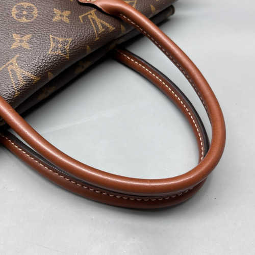 Louis Vuitton Tote Bag Monogram Brown Black
