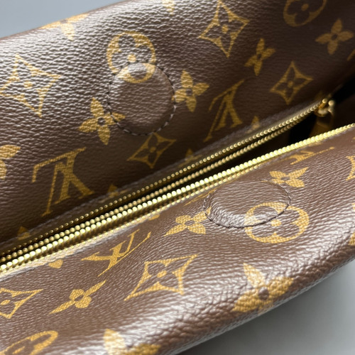 Louis Vuitton Tote Bag Monogram Brown Black