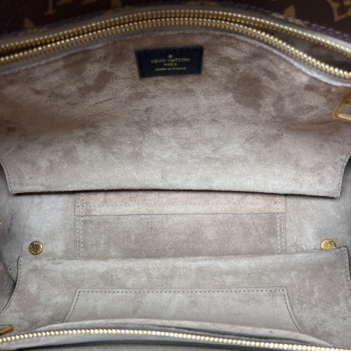 Louis Vuitton Tote Bag Monogram Brown Black