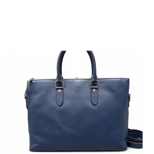 Louis Vuitton Briefcase Saffiano Calfskin Blue