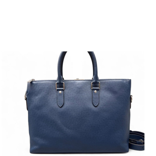 Louis Vuitton Briefcase Saffiano Calfskin Blue
