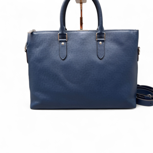 Louis Vuitton Briefcase Saffiano Calfskin Blue