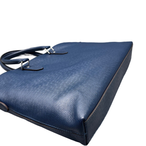 Louis Vuitton Briefcase Saffiano Calfskin Blue