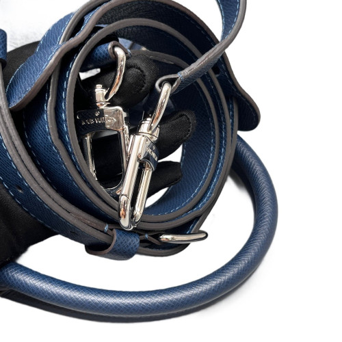 Louis Vuitton Briefcase Saffiano Calfskin Blue