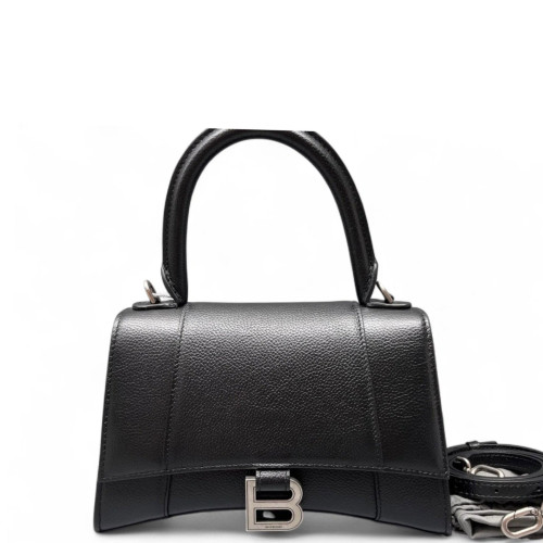 Balenciaga Hourglass Small Grained Calfskin Black