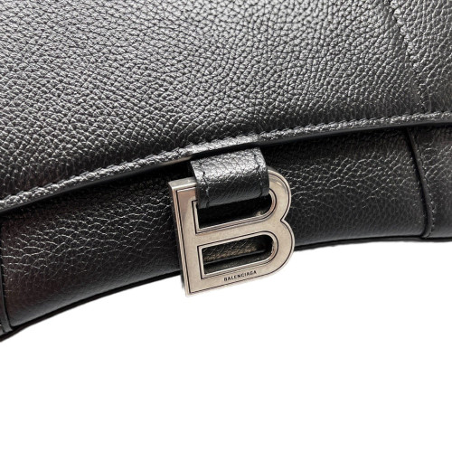 Balenciaga Hourglass Small Grained Calfskin Black