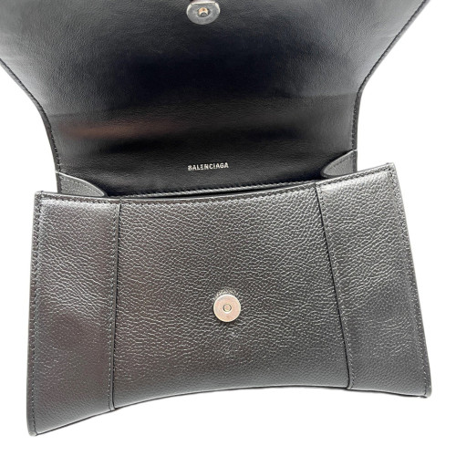 Balenciaga Hourglass Small Grained Calfskin Black