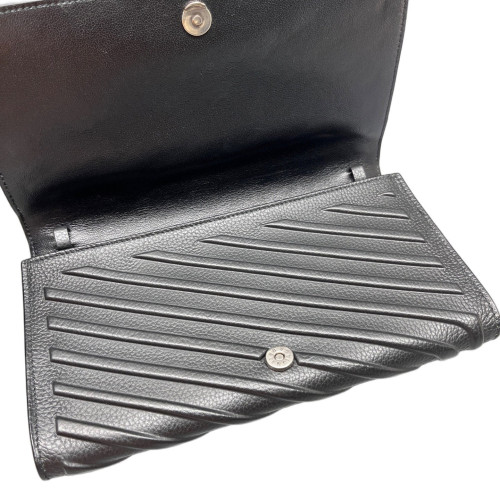 Balenciaga Car Flap Corssbody Bag Calfskin Black