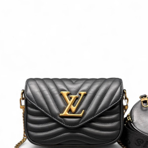 Louis Vuitton New Wave Multi Pochette Calfskin Black