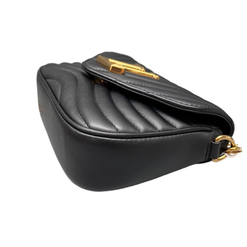 Louis Vuitton New Wave Multi Pochette Calfskin Black Louis Vuitton New Wave Multi Pochette Calfskin Black