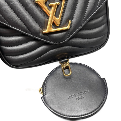 Louis Vuitton New Wave Multi Pochette Calfskin Black Louis Vuitton New Wave Multi Pochette Calfskin Black