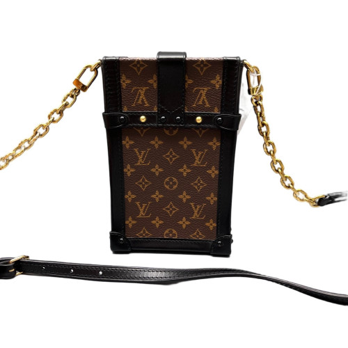 Louis Vuitton Pochette Trunk Verticale Monogram Brown Black