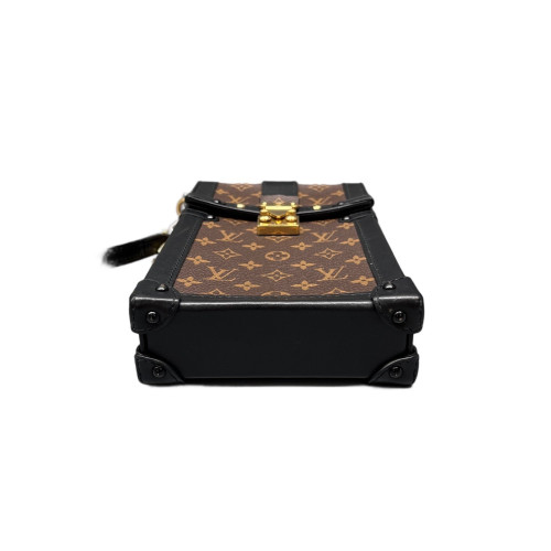 Louis Vuitton Pochette Trunk Verticale Monogram Brown Black