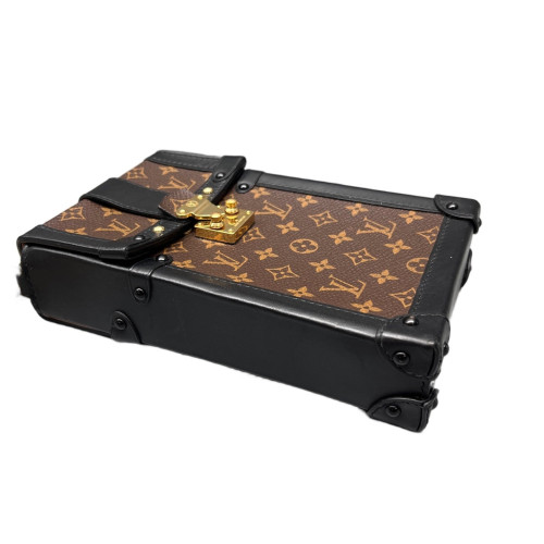 Louis Vuitton Pochette Trunk Verticale Monogram Brown Black