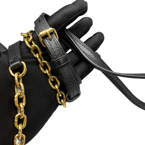 Louis Vuitton Pochette Trunk Verticale Monogram Brown Black