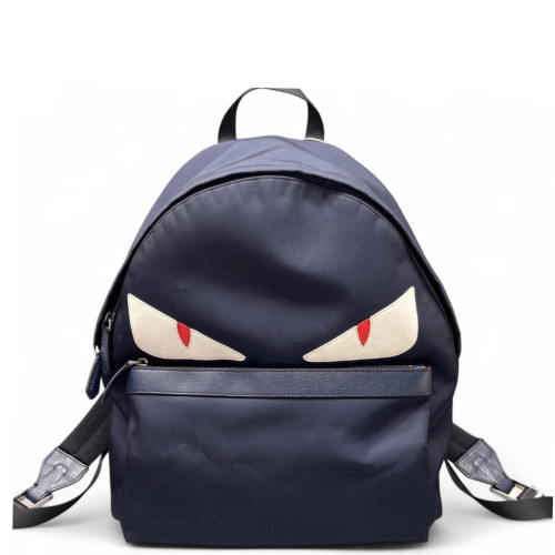 Fendi Monster Eyes Medium Backpack Nylon Dark Blue Fendi Monster Eyes Medium Backpack Nylon Dark Blue
