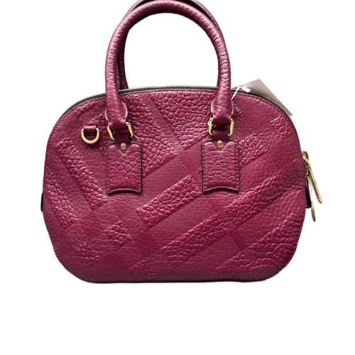 Burberry Small Orchard Bowling Bag Calfskin Azalea