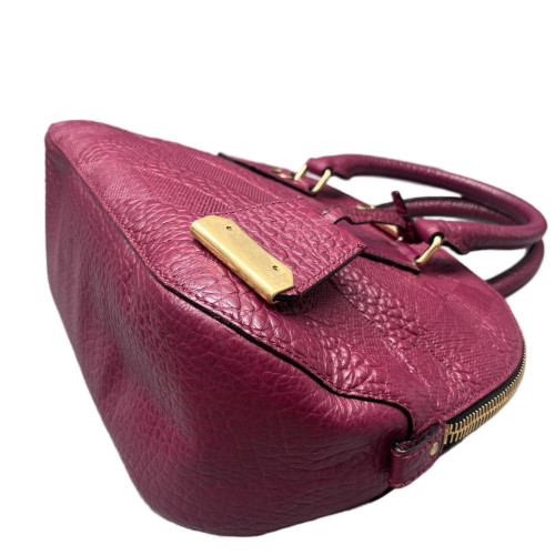Burberry Small Orchard Bowling Bag Calfskin Azalea