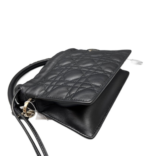 Dior Mini Lady Dior Milly Drawstring Bag Calfskin Black Dior Mini Lady Dior Milly Drawstring Bag Calfskin Black