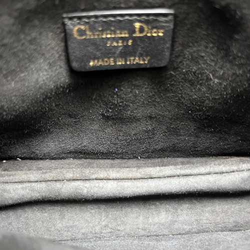 Dior Mini Lady Dior Milly Drawstring Bag Calfskin Black Dior Mini Lady Dior Milly Drawstring Bag Calfskin Black
