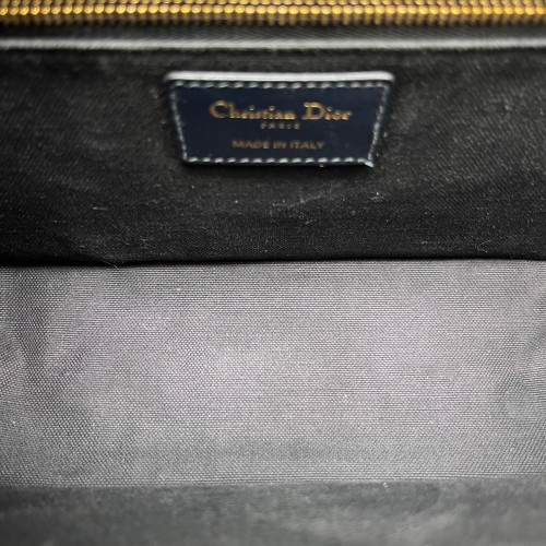 Dior 30 Montaigne Chain Flap Bag Oblique Blue