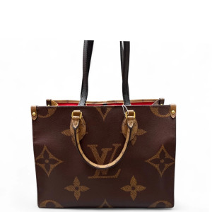 Louis Vuitton Onthego MM Reverse Monogram Giant Brown Black Red