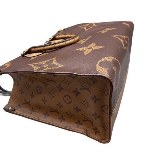 Louis Vuitton Onthego MM Reverse Monogram Giant Brown Black Red