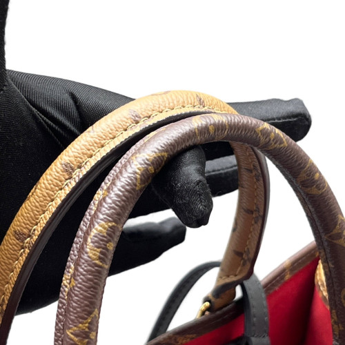 Louis Vuitton Onthego MM Reverse Monogram Giant Brown Black Red