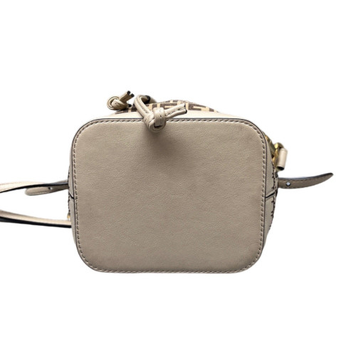 Fendi Mini Mon Tresor Bucket Zucchino Calfskin Beige Brown