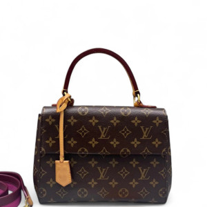Louis Vuitton Cluny Bb Monogram Brown Purple Louis Vuitton Cluny Bb Monogram Brown Purple