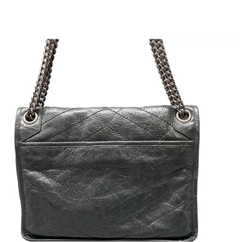 Yves Saint Laurent Medium Niki Chain Calfskin Black