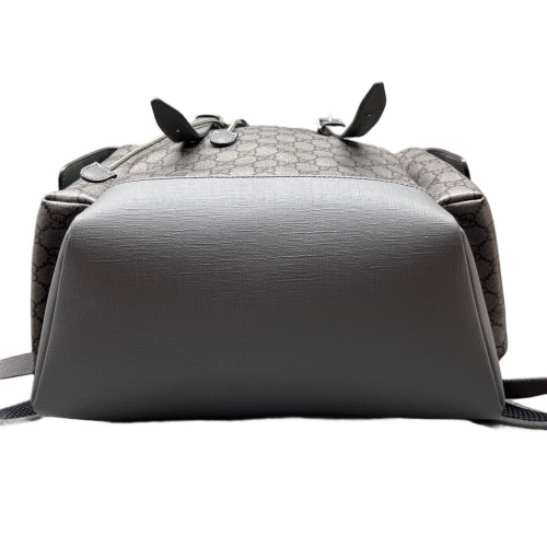 Gucci Ophidia Flap Backpack GG Supreme Monogram Grey