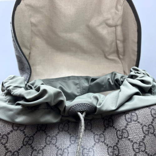 Gucci Ophidia Flap Backpack GG Supreme Monogram Grey