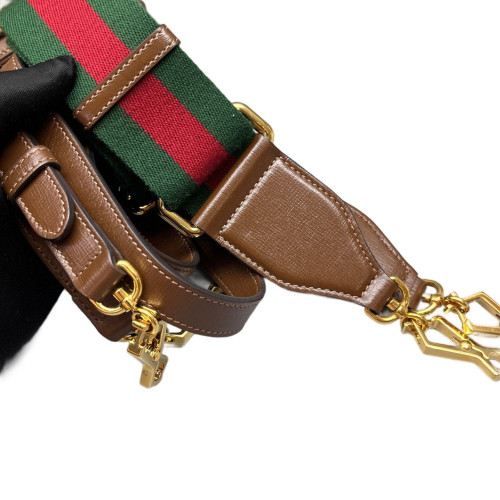 Gucci Mini Horsebit 1955 GG Supreme Monogram Beige Brown Gucci Mini Horsebit 1955 GG Supreme Monogram Beige Brown